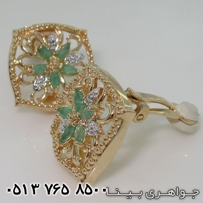 گوشواره زمرد 