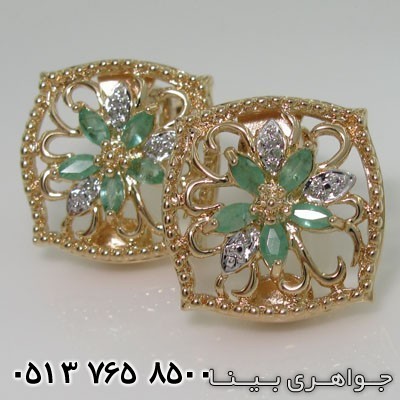 گوشواره زمرد 