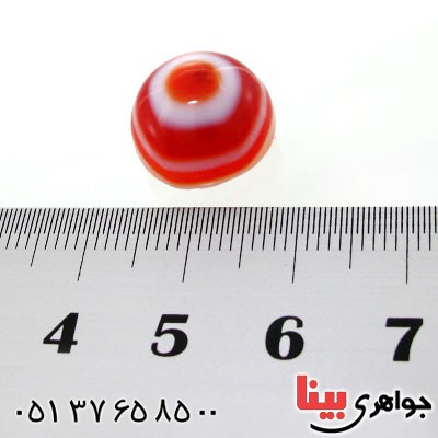 نگین انگشتر عقیق باباقوری سه پوسته خاص گرد _کد:12580