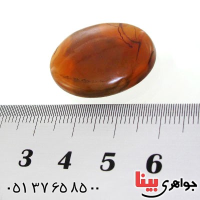 نگین انگشتر عقیق یمنی شرف الشمس خوشرنگ و زیبا _کد:12583