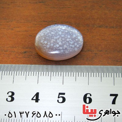 نگین انگشتر عقیق یمنی کبود پولکی خاص _کد:12587