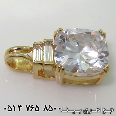 گردنبند کوارتز مربع