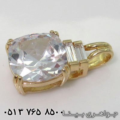 گردنبند کوارتز مربع