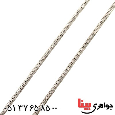 زنجیر نقره ایتالیایی سنگین رودیوم مجلسی 60 سانتی _کد:12718