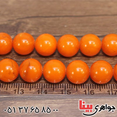 تسبیح کهربا پودری 33 دانه درشت خوشرنگ درجه یک _کد:12732