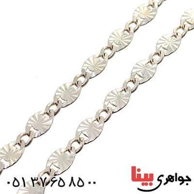 زنجیر نقره ایتالیایی درشت و سنگین مدل سلطنتی 55 سانتی _کد:12737