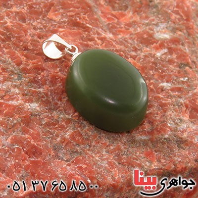 گردنبند یشم یمنی درجه یک سنگ درمانی _کد:12758