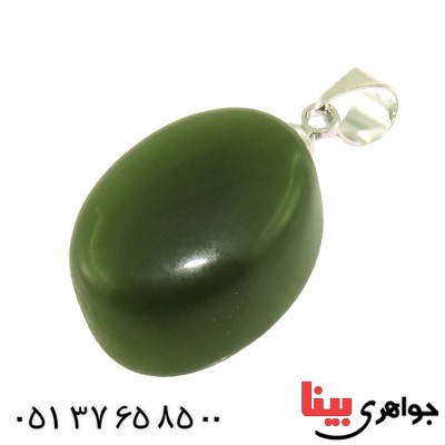 گردنبند یشم یمنی درجه یک سنگ درمانی _کد:12758