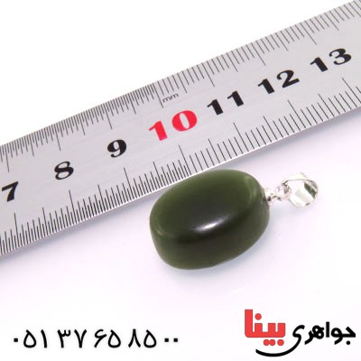گردنبند یشم یمنی درجه یک سنگ درمانی _کد:12758
