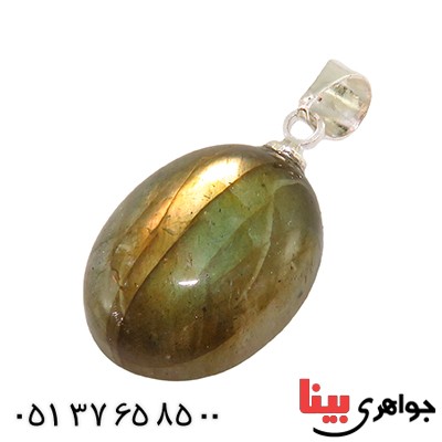 گردنبند لابرادوریت درشت درجه یک سنگ درمانی _کد:12759
