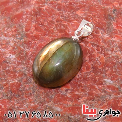 گردنبند لابرادوریت درشت درجه یک سنگ درمانی _کد:12759