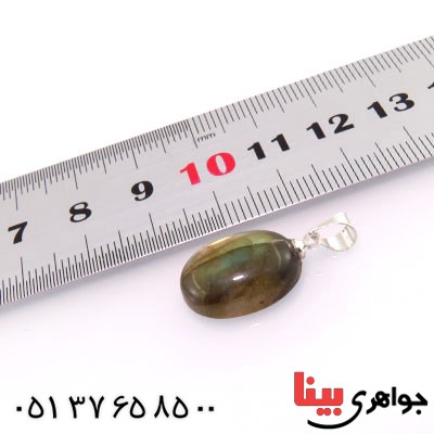 گردنبند لابرادوریت درشت درجه یک سنگ درمانی _کد:12759