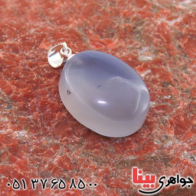 گردنبند عقیق یمنی کبود عالی سنگ درمانی _کد:12774