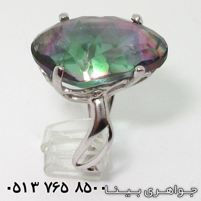 انگشتر توپاز هفت رنگ سلطنتی