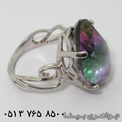 انگشتر توپاز هفت رنگ سلطنتی
