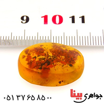 نگین انگشتر کهربا حشره ای روسی درشت _کد:12800