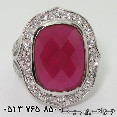 انگشتر یاقوت سرخ طرح سلطان