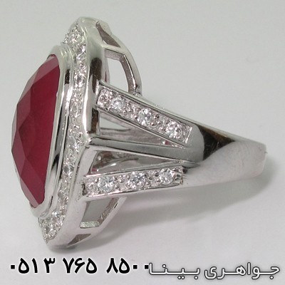 انگشتر یاقوت سرخ طرح سلطان