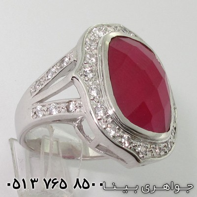 انگشتر یاقوت سرخ طرح سلطان