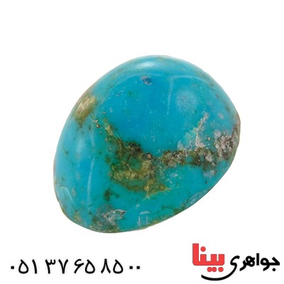 نگین انگشتر فیروزه نیشابوری شجری خوشرنگ و خوش نقش _کد:12832