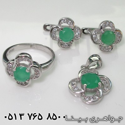 سرویس زمرد طرح گل