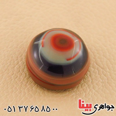 نگین انگشتر عقیق یمنی باباقوری سه پوسته خاص _کد:12841