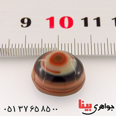 نگین انگشتر عقیق یمنی باباقوری سه پوسته خاص _کد:12841