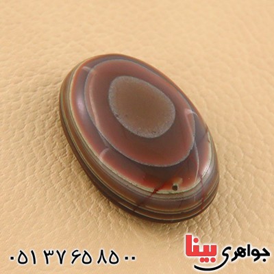 نگین انگشتر عقیق یمنی باباقوری سه پوسته خاص _کد:12842