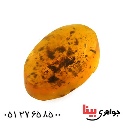 نگین انگشتر کهربا حشره ای روسی _کد:12846