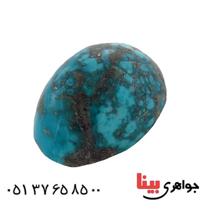 نگین انگشتر فیروزه نیشابوری شجری خوش نقش _کد:12849