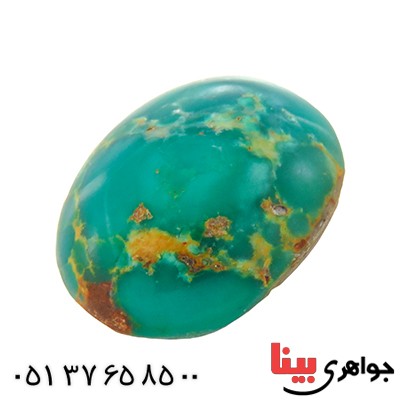 نگین انگشتر فیروزه نیشابوری شجری خوش نقش و رنگ _کد:12894