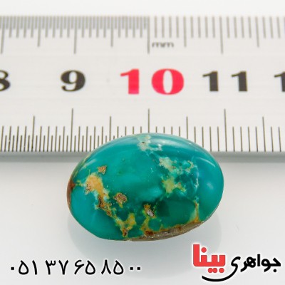 نگین انگشتر فیروزه نیشابوری شجری خوش نقش و رنگ _کد:12894