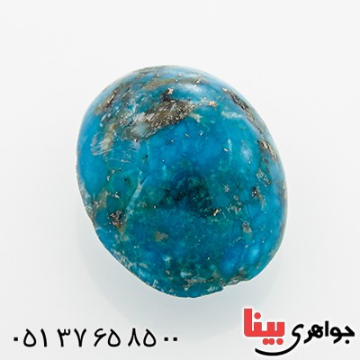 نگین انگشتر فیروزه نیشابوری بیضی خوش نقش _کد:12908