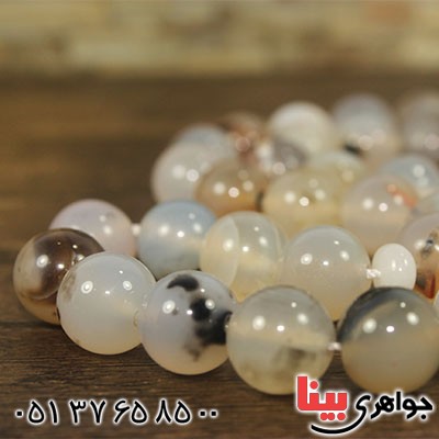 تسبیح عقیق شجری 33 دانه ای درشت و سنگین _کد:12910