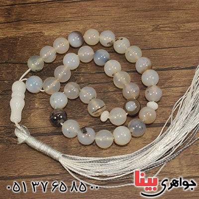 تسبیح عقیق شجری 33 دانه ای درشت و سنگین _کد:12910