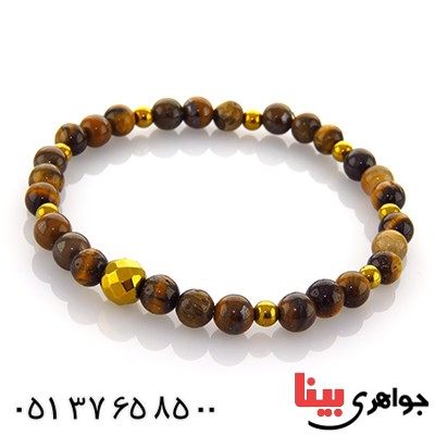 دستبند چشم ببر تراش گرد _کد:12946