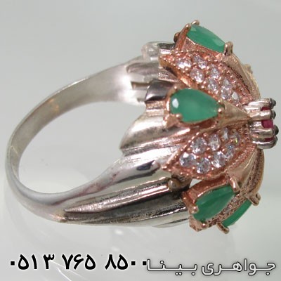 انگشتر چند جواهر پر نقش ماهاراجه