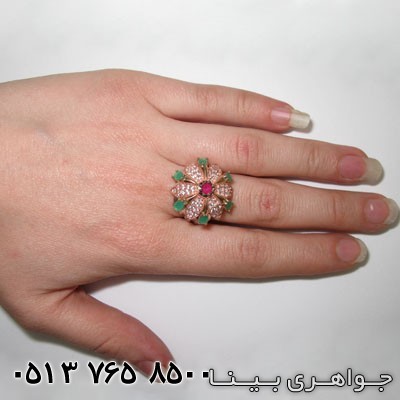 انگشتر چند جواهر پر نقش ماهاراجه