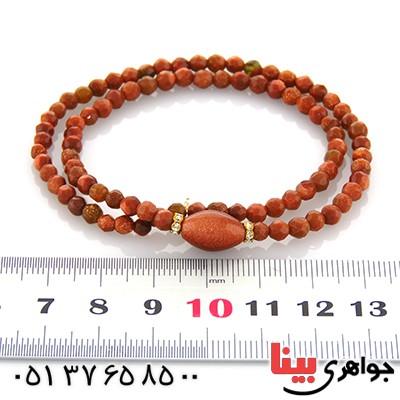 دستبند دلربا دو رشته ای تراش دار _کد:12949