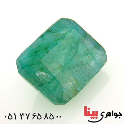 نگین انگشتر زمرد خوشرنگ و درشت مستطیلی _کد:12954