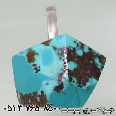 انگشتر فیروزه نیشابوری برش کلاسیک