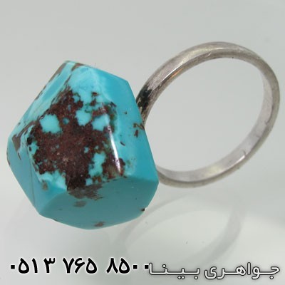 انگشتر فیروزه نیشابوری برش کلاسیک