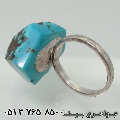 انگشتر فیروزه نیشابوری برش کلاسیک