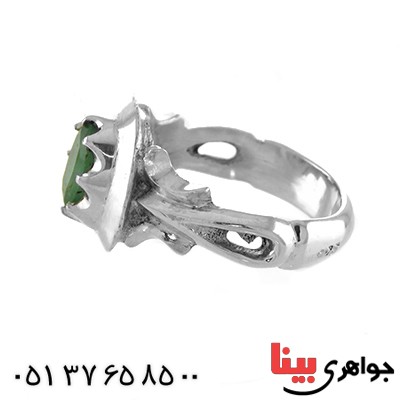 انگشتر زمرد کلاسیک جدید خوشرنگ عالی سنگین _کد:12970