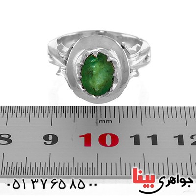 انگشتر زمرد کلاسیک جدید خوشرنگ عالی سنگین _کد:12970