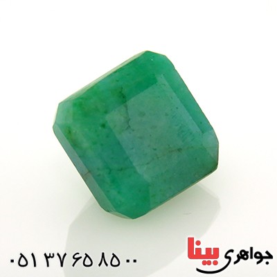 نگین انگشتر زمرد مربعی خوشرنگ _کد:12958