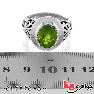 انگشتر زبرجد مردانه فاخر اسلیمی درشت _کد:1769