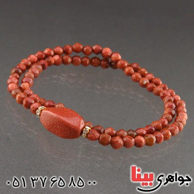 دستبند دلربا دو رشته ای تراش دار _کد:12965