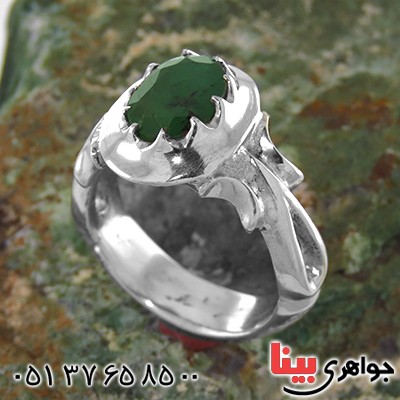 انگشتر زمرد کلاسیک جدید مردانه سنگین _کد:12971