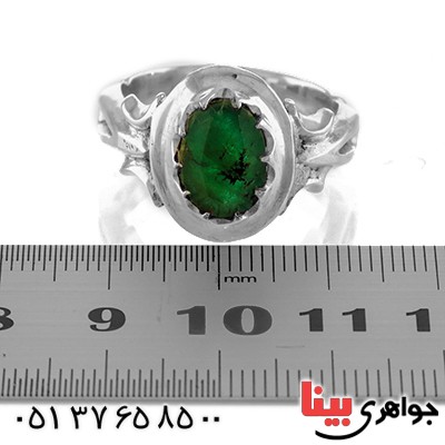 انگشتر زمرد کلاسیک جدید مردانه سنگین _کد:12971